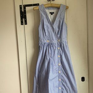 J Crew Striped Sleeveless Dress Size 0 EXCELLENT condition!